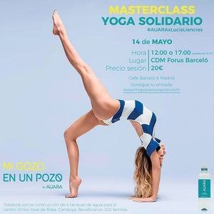 Masterclass Yoga in solidarity with Lucía Liencres (by AUARA). AUARA on a Good Day in Madrid