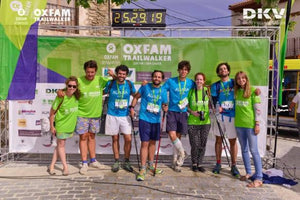 The social company Auara collaborates with the sports Challenge Oxfam Intermon Trailwalker. AUARA at current Outdoor