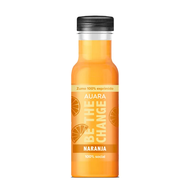 AUARA Orange Juice, pack of 12 bottles of 33 cl.