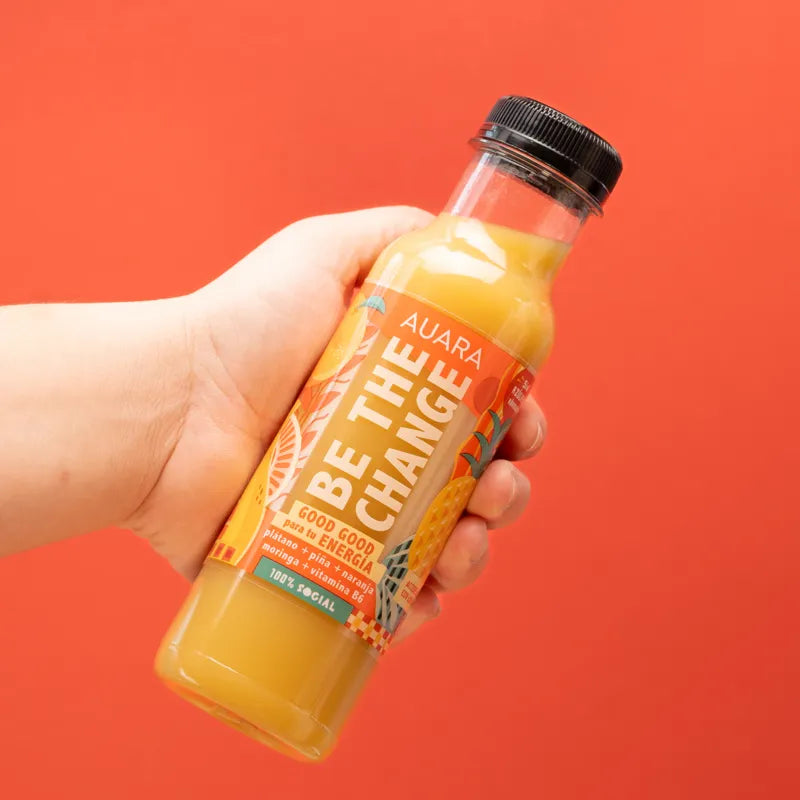 AUARA Good Good Energy Juice, pack of 12 bottles of 33 cl.