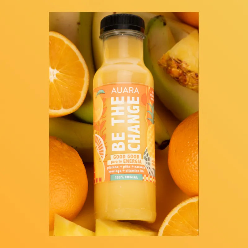 AUARA Good Good Energy Juice, pack of 12 bottles of 33 cl.