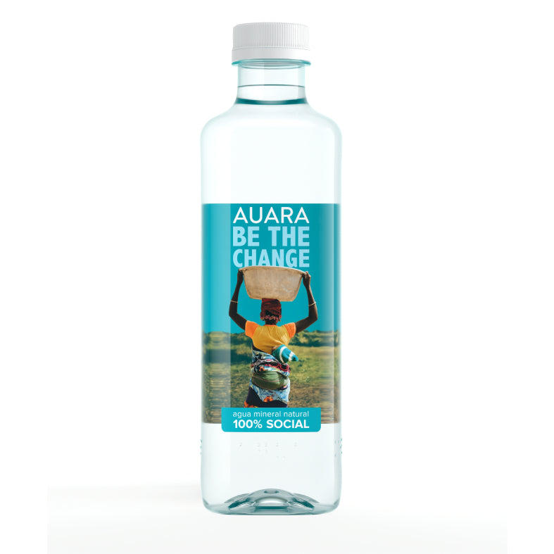 AUARA Water pack 24 bottles 100% recycled material r-PET of 501 ml