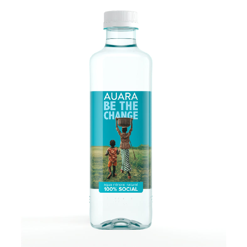 AUARA Water pack 24 bottles 100% recycled material r-PET of 501 ml