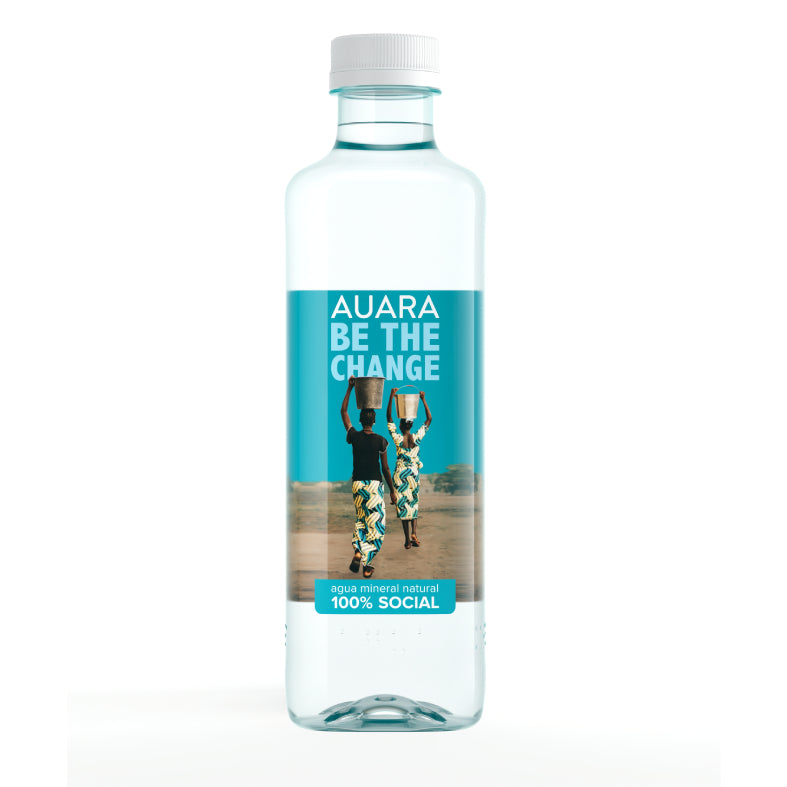 AUARA Water pack 24 bottles 100% recycled material r-PET of 501 ml