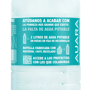 AUARA pack 6 bottles 100% recycled material r-PET 1,501 ml