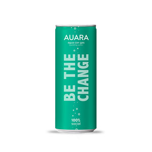 AUARA sparkling prepared drinking water - pack 24 cans of 330 ml