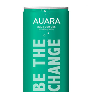 AUARA sparkling prepared drinking water - pack 24 cans of 330 ml