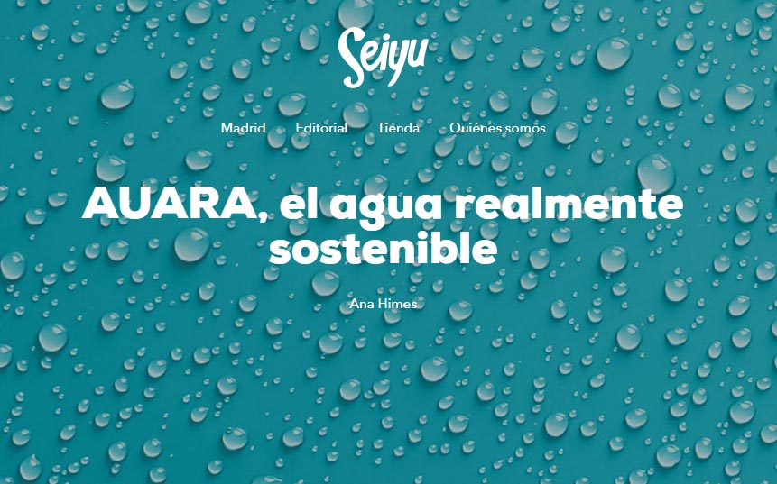 AUARA, el agua realmente sostenible