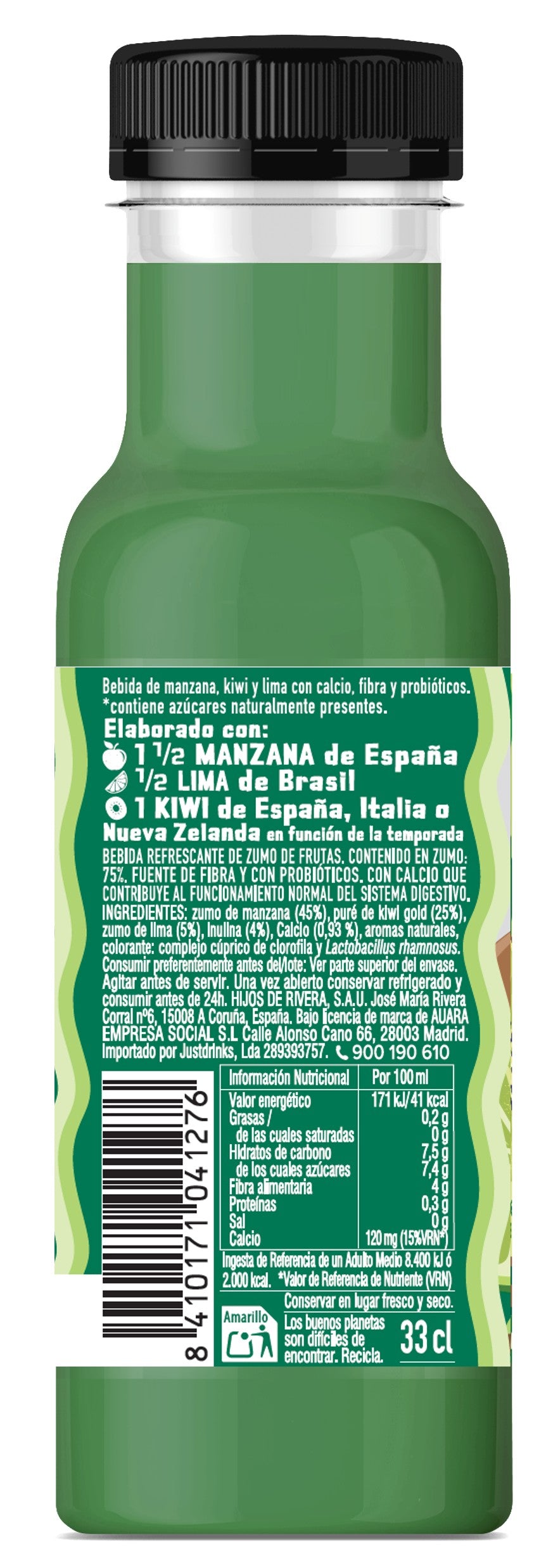 AUARA Zumo Good Good Bienestar Intestinal, pack 12 Botellas de 33 cl