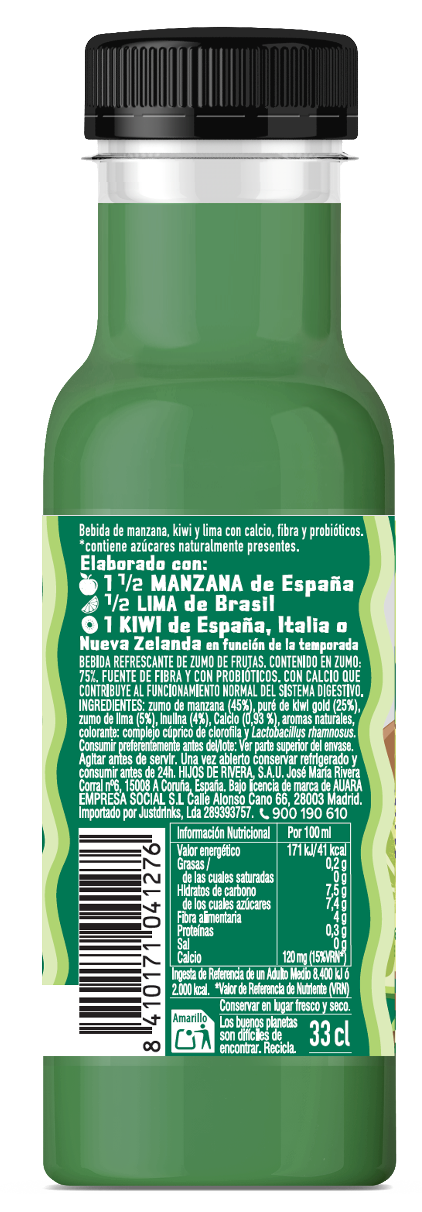 AUARA Zumo Good Good Bienestar Intestinal, pack 12 Botellas de 33 cl