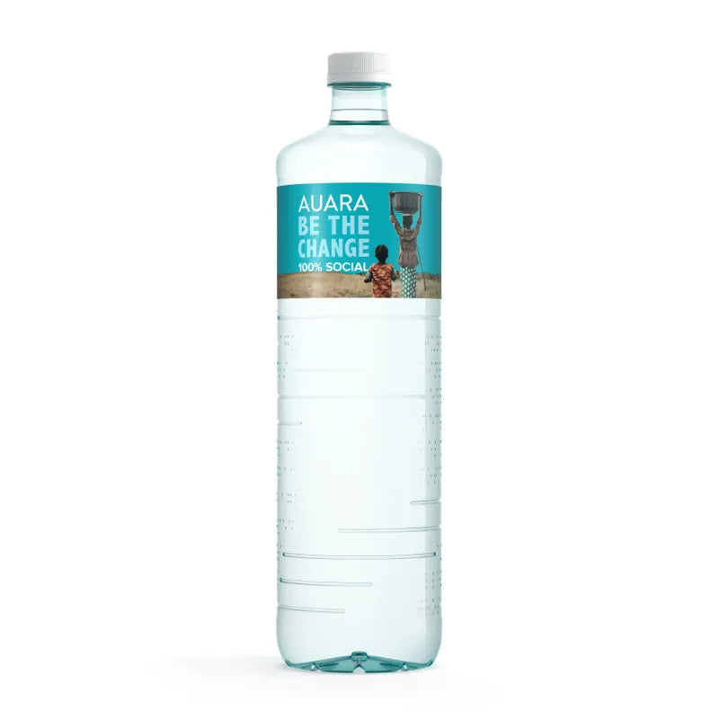 AUARA Agua pack 6 botellas 100% material reciclado r-PET de 1.501 ml