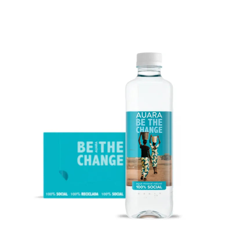 AUARA Agua pack 24 botellas 100% material reciclado r-PET de 501 ml