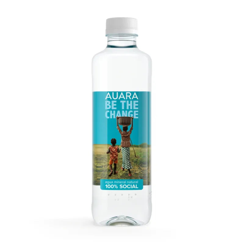 AUARA Agua pack 24 botellas 100% material reciclado r-PET de 501 ml