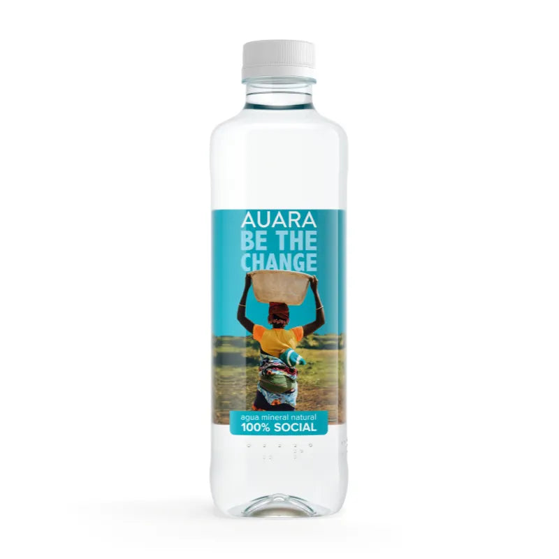 AUARA Agua pack 24 botellas 100% material reciclado r-PET de 501 ml