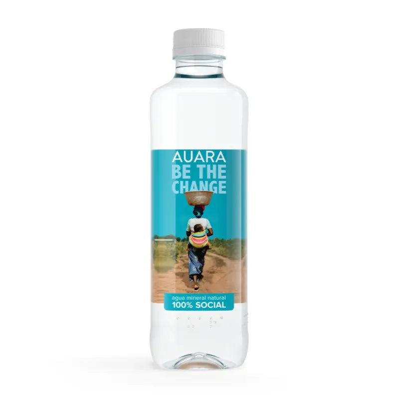 AUARA Agua pack 24 botellas 100% material reciclado r-PET de 501 ml