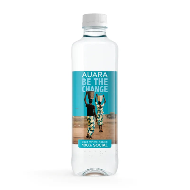 AUARA Agua pack 24 botellas 100% material reciclado r-PET de 501 ml