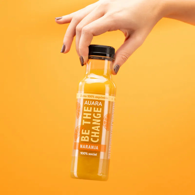AUARA Zumo de Naranja, pack 12 Botellas de 33 cl