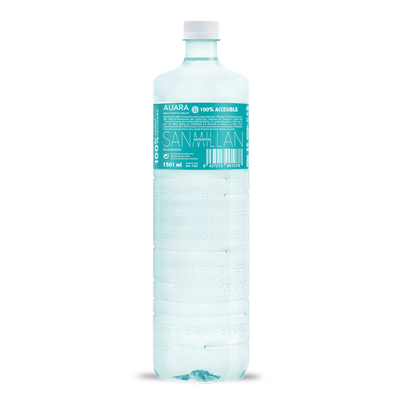 AUARA Agua pack 6 botellas 100% material reciclado r-PET de 1.501 ml